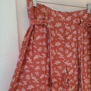 Wide leg floral pants - Size L